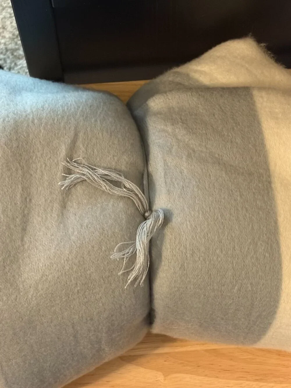 Crate & Barrel Throw Blanket – NWT Gray/Cream